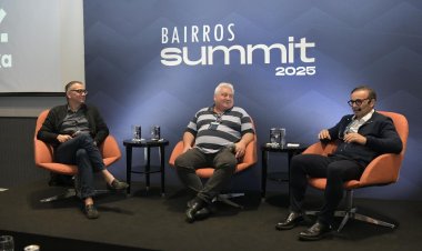 Silvio Bezerra, da Ecocil, apresenta case de sucesso do 'Harmonia' em evento sobre bairros inteligentes, em São Paulo