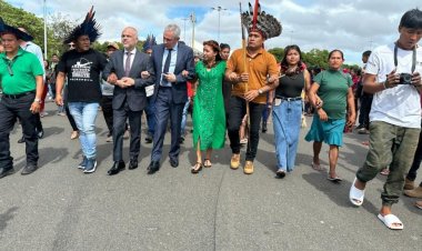 Movimento Indígena de Roraima realiza mais uma mobilização histórica no V Acampamento Terra Livre-RR