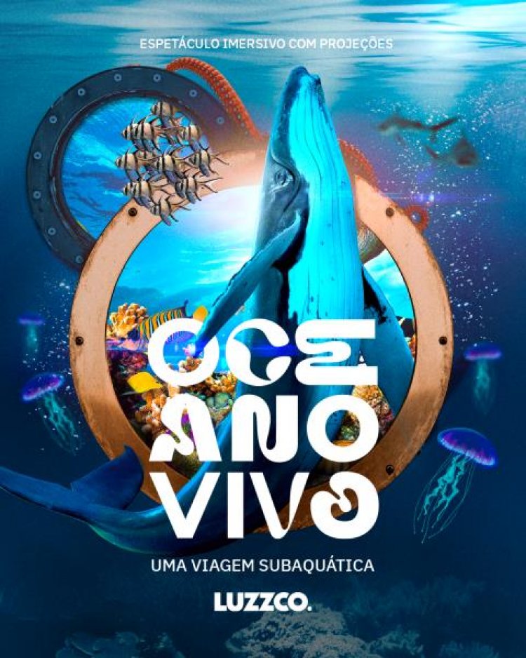 Inédita em Natal: Shopping Midway Mall recebe exposição imersiva “Oceano Vivo”