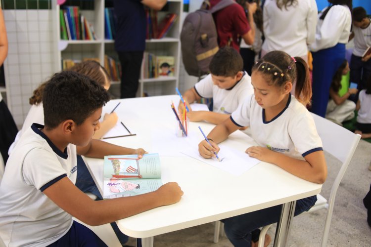 Mais de 500 estudantes de escola municipal de Parnamirim ganham espaço de leitura, ciência e sustentabilidade
