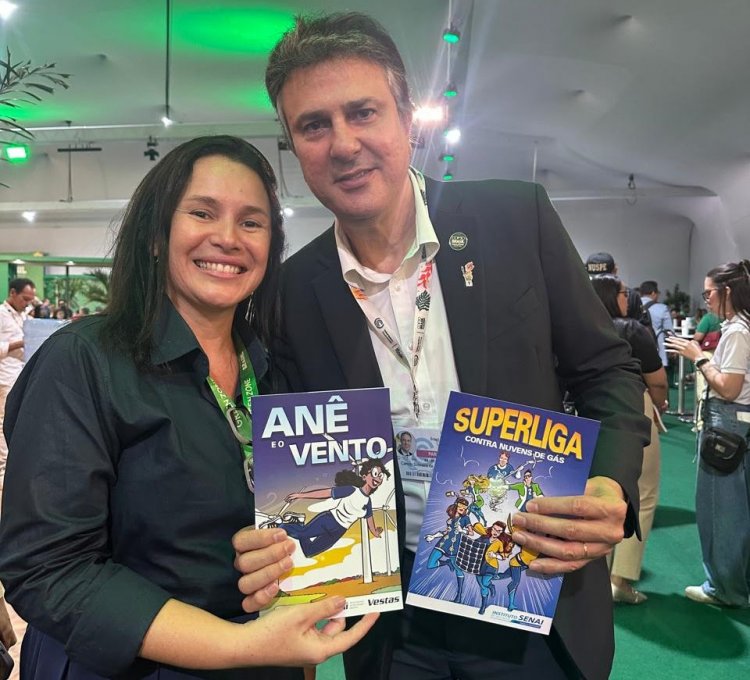 COP30: Ministro da Educação recebe HQs do SENAI-RN que incentivam jovens a conhecer energias renováveis