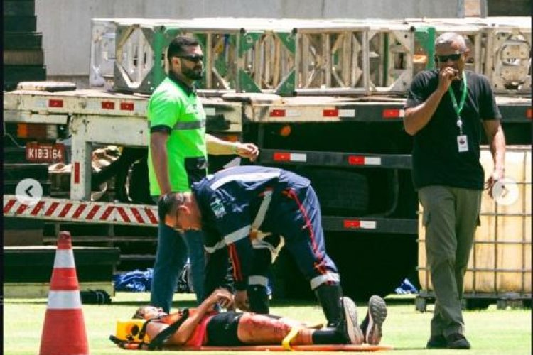 Arena vira cenário de mega simulação com “feridos graves” e ação integrada de equipes de emergência