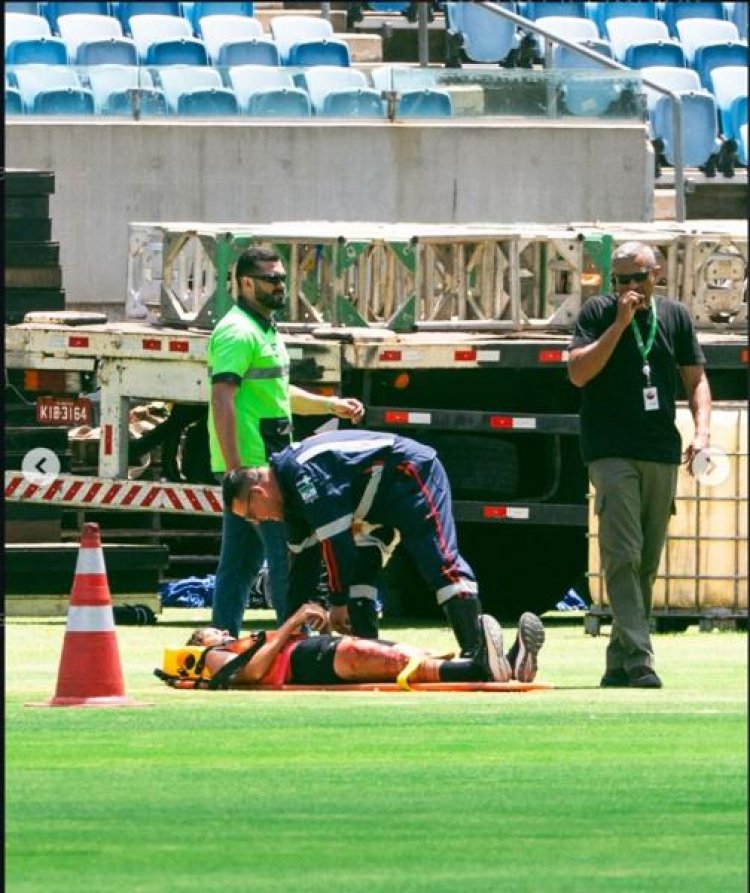 Arena vira cenário de mega simulação com “feridos graves” e ação integrada de equipes de emergência